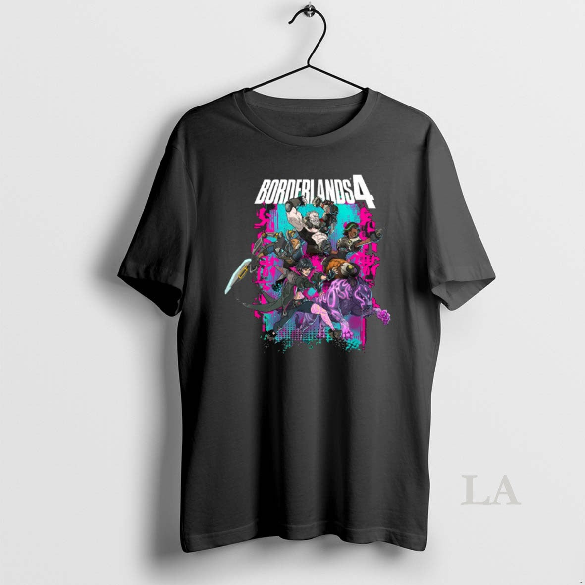 Original Borderlands 4 Colorful Heroes Collage - Adult & Kids T-Shirts, Sweatshirts & Hoodies apparel design preview 1