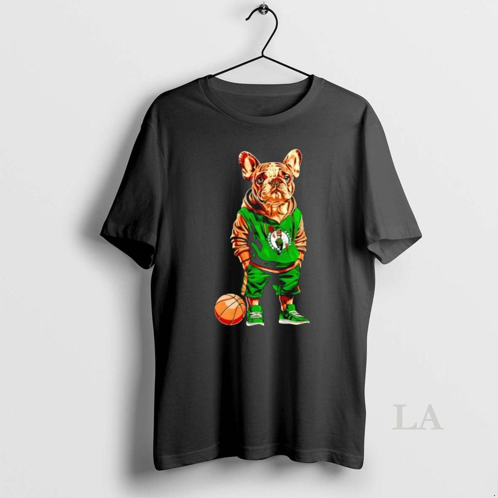 Original Boston Celtics X Bulldog Hoop Dogs - Adult & Kids T-Shirts, Sweatshirts & Hoodies apparel design preview 1