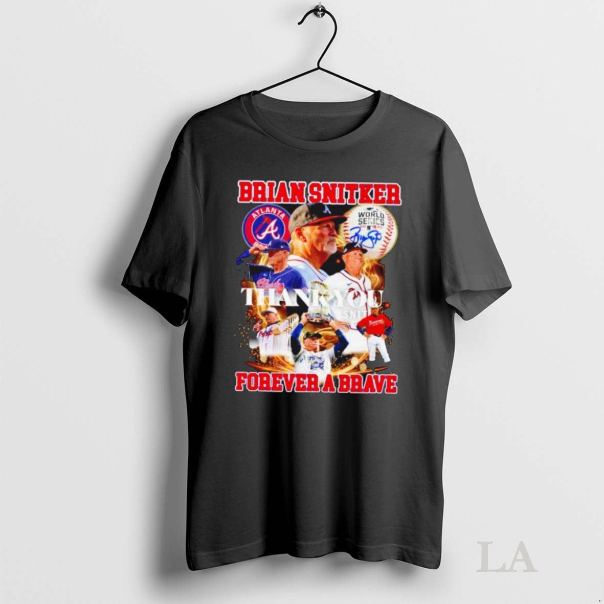 Original Brian Snitker Thank You Forever A Braves - Adult & Kids T-Shirts, Sweatshirts & Hoodies apparel design preview 1