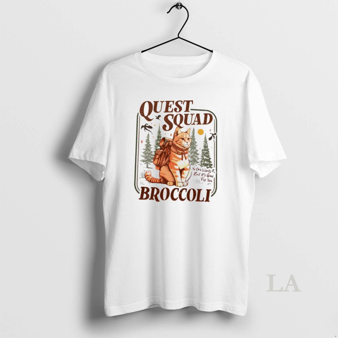 Original Broccoli Cat Storm Quest Squad - Adult & Kids T-Shirts, Sweatshirts & Hoodies apparel design preview 1