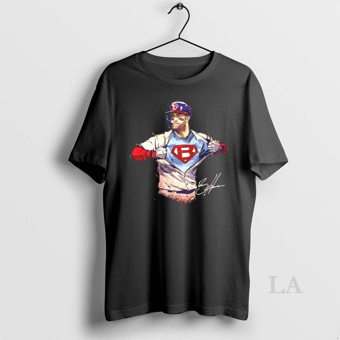Original Bryce Harper Inside Me Super Philadelphia - Adult & Kids T-Shirts, Sweatshirts & Hoodies apparel design preview 1