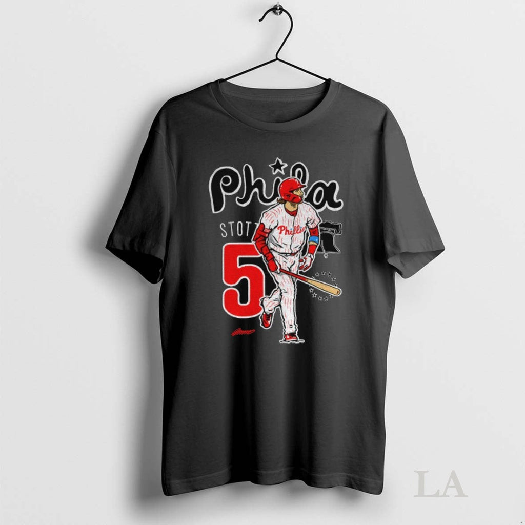 Original Bryson Stott Cartoon Philadelphia Phillies - Adult & Kids T-Shirts, Sweatshirts & Hoodies apparel design preview 1