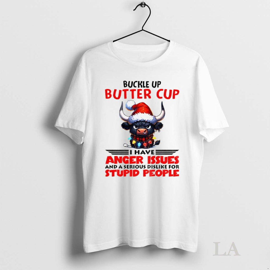 Original Buffalo Santa Hat Buckle Up Butter Cup I - Adult & Kids T-Shirts, Sweatshirts & Hoodies apparel design preview 1
