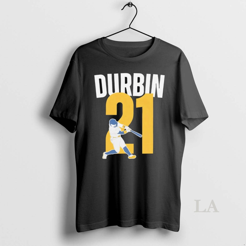 Original Caleb Durbin Milwaukee Brewers 21 Baseball - Adult & Kids T-Shirts, Sweatshirts & Hoodies apparel design preview 1