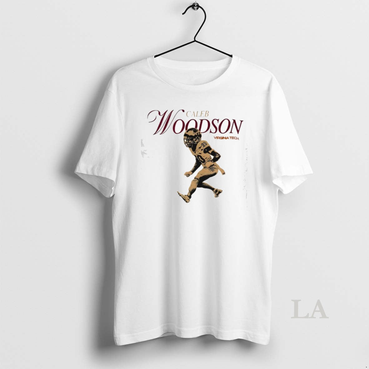 Original Caleb Woodson Virginia Tech Hokies Football - Adult & Kids T-Shirts, Sweatshirts & Hoodies apparel design preview 1
