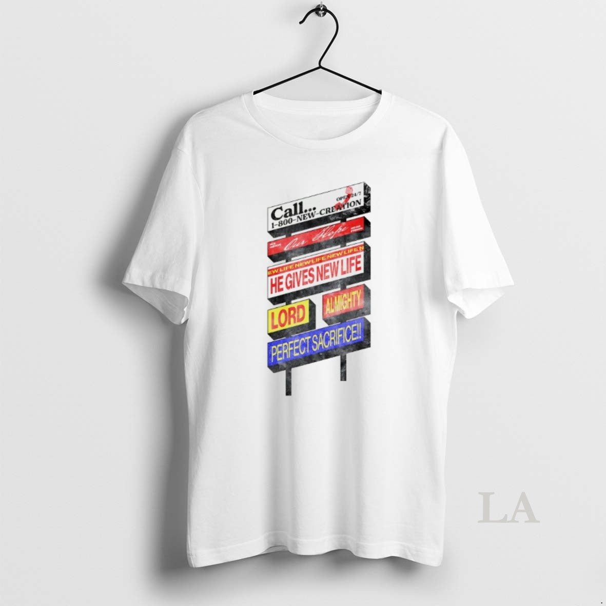Original Call 1 800 New Creation Our Hope - Adult & Kids T-Shirts, Sweatshirts & Hoodies apparel design preview 1
