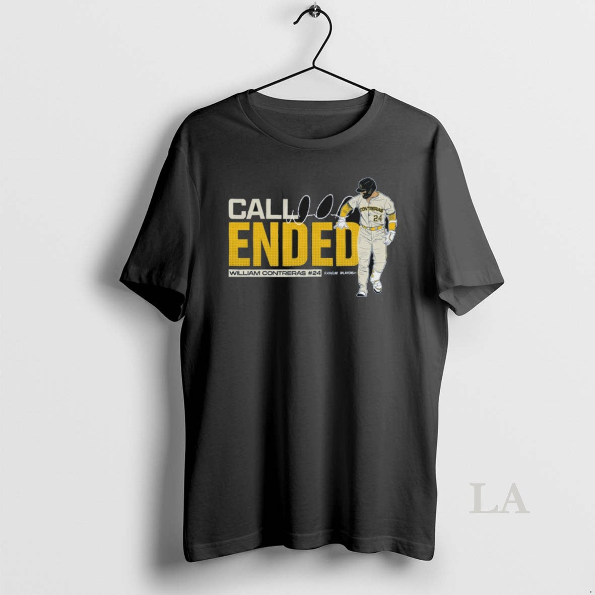 Original Call Ended William Contreras Mlb Slash Line - Adult & Kids T-Shirts, Sweatshirts & Hoodies apparel design preview 1