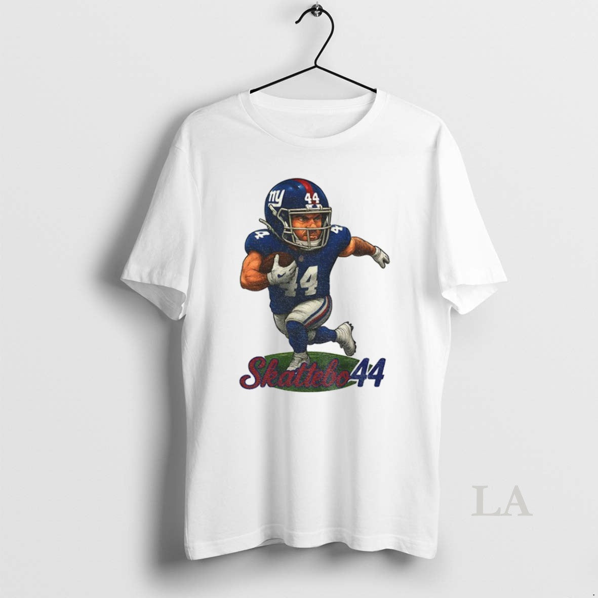 Original Cam Skattebo 44 Giants Game Day Cartoon - Adult & Kids T-Shirts, Sweatshirts & Hoodies apparel design preview 1