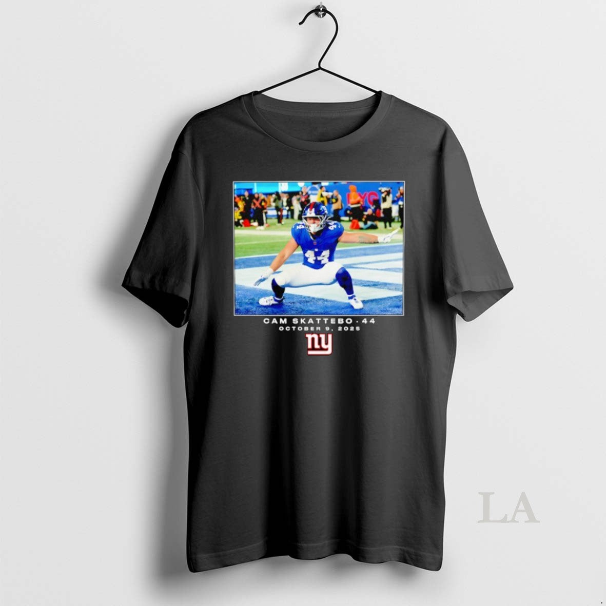 Original Cam Skattebo New York Giants Football 2025 - Adult & Kids T-Shirts, Sweatshirts & Hoodies apparel design preview 1