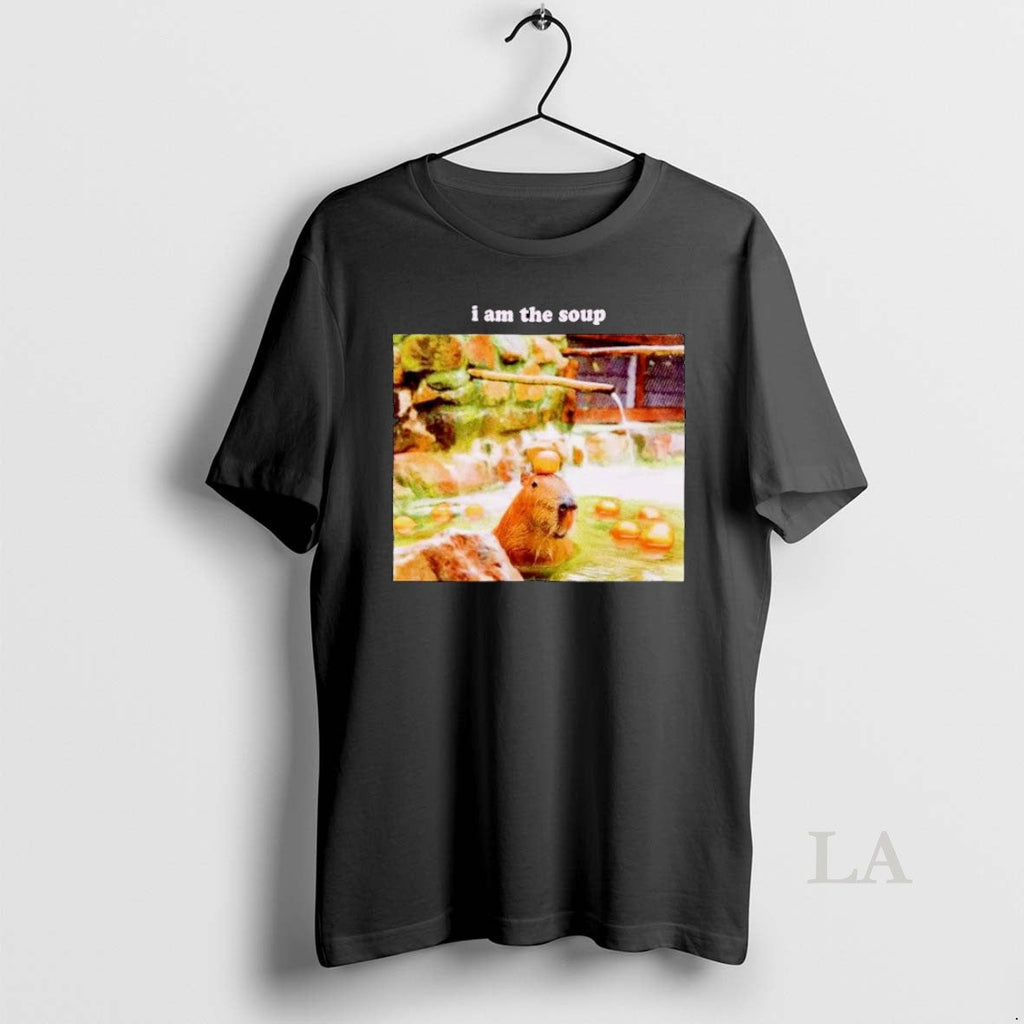 Original Capybara I Am The Soup Ornaments - Adult & Kids T-Shirts, Sweatshirts & Hoodies apparel design preview 1