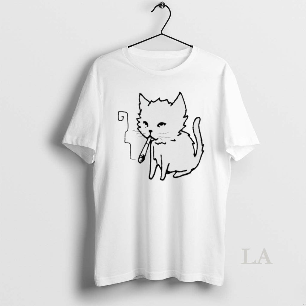 Original Cat Smoking Art - Adult & Kids T-Shirts, Sweatshirts & Hoodies apparel design preview 1