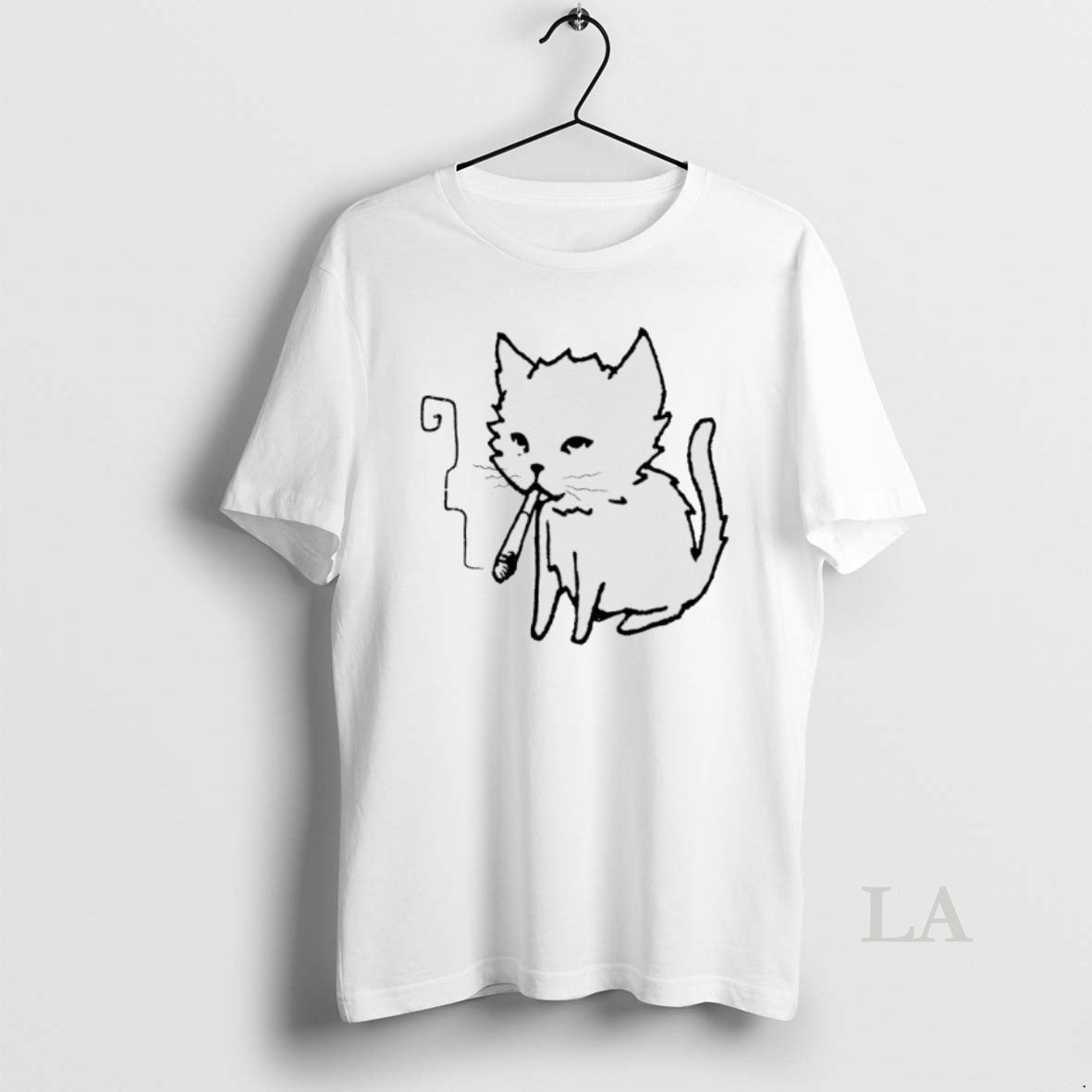 Original Cat Smoking Art - Adult & Kids T-Shirts, Sweatshirts & Hoodies apparel design preview 1
