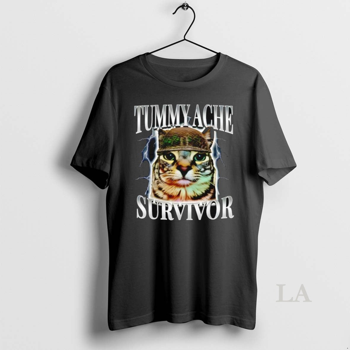 Original Cat Tummy Ache Survivor - Adult & Kids T-Shirts, Sweatshirts & Hoodies apparel design preview 1