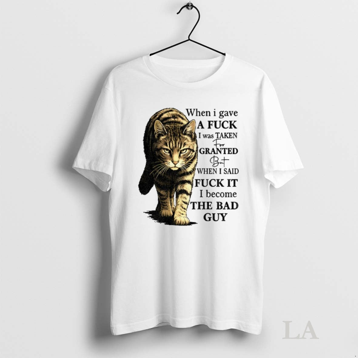 Original Cat When I Gave A Fuck Was Taken For Granted - Adult & Kids T-Shirts, Sweatshirts & Hoodies apparel design preview 1