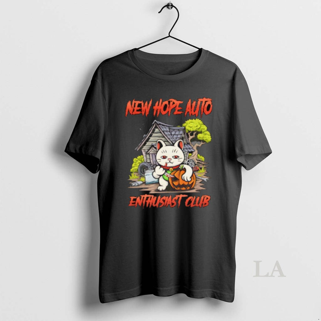 Original Cat New Hope Auto Enthusiast Club Halloween - Adult & Kids T-Shirts, Sweatshirts & Hoodies apparel design preview 1