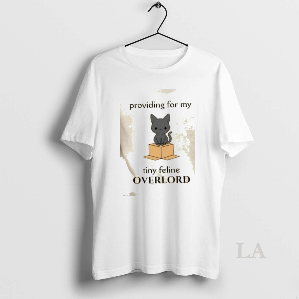 Original Cat Providing For My Tiny Feline Overlord - Adult & Kids T-Shirts, Sweatshirts & Hoodies apparel design preview 1