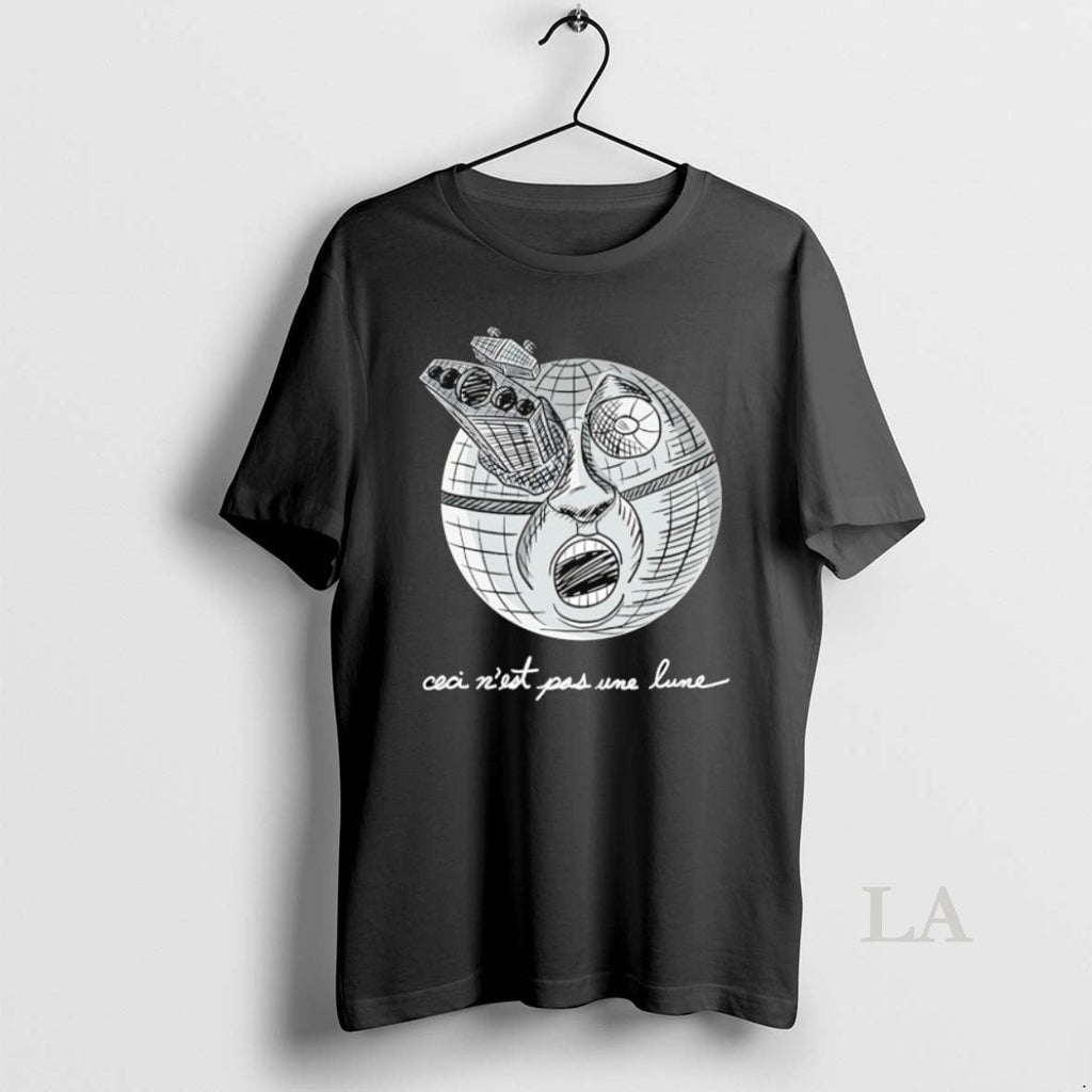 Original Ceci Nest Pas Une Lune The Death Star - Adult & Kids T-Shirts, Sweatshirts & Hoodies apparel design preview 1