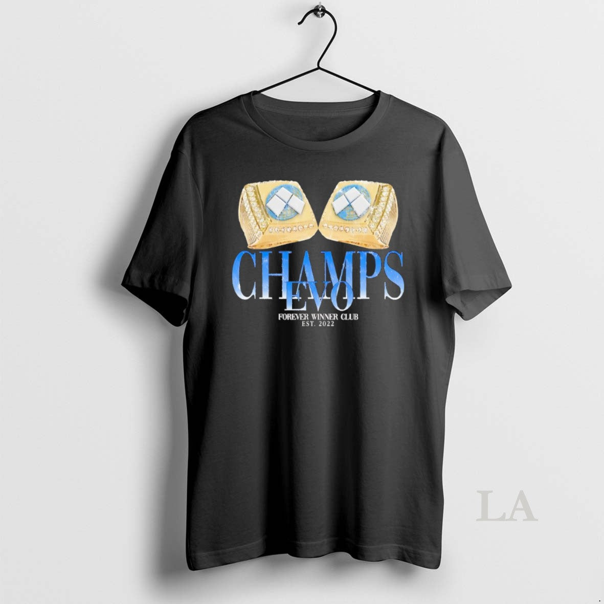 Original Champs Evo Forever Winner Club Est 2022 - Adult & Kids T-Shirts, Sweatshirts & Hoodies apparel design preview 1