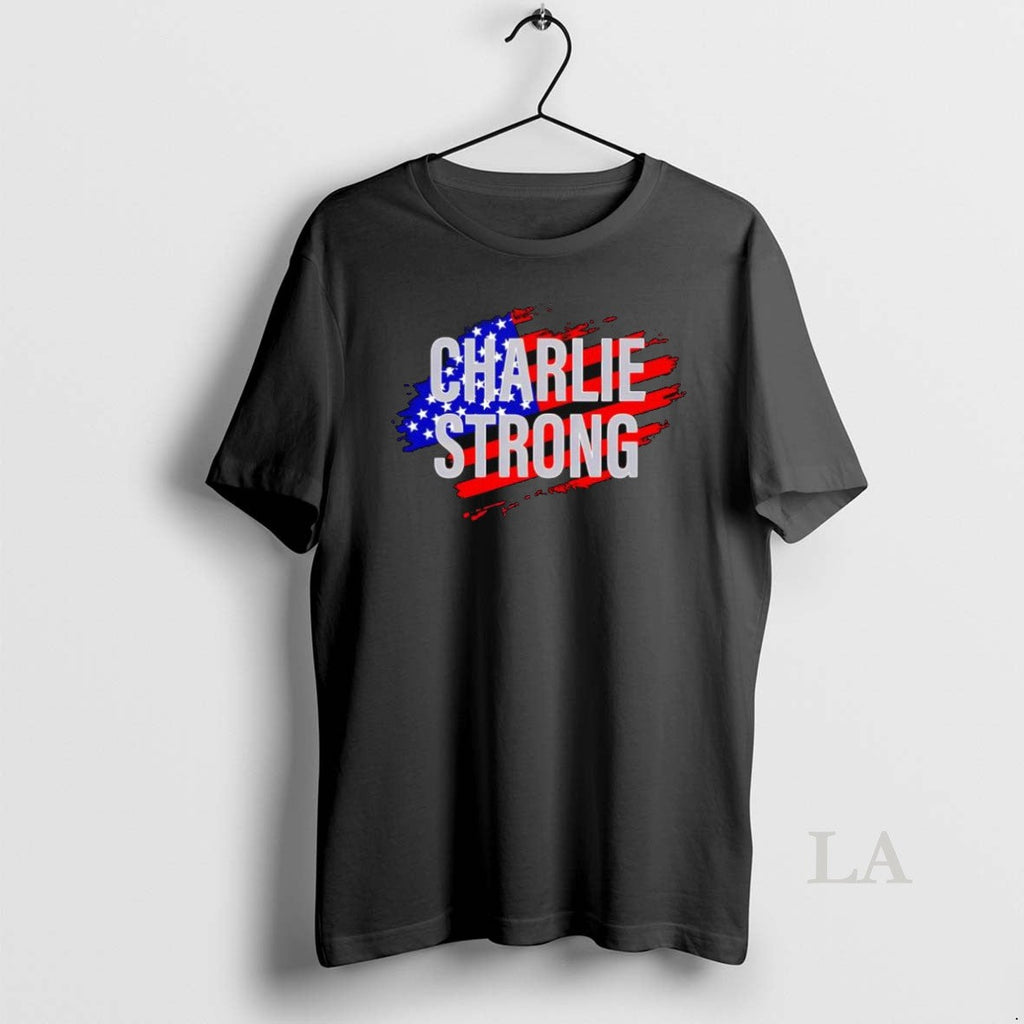 Original Charlie Strong Usa Flag - Adult & Kids T-Shirts, Sweatshirts & Hoodies apparel design preview 1