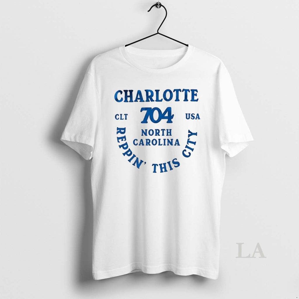 Original Charlotte North Carolina Reppin This City - Adult & Kids T-Shirts, Sweatshirts & Hoodies apparel design preview 1