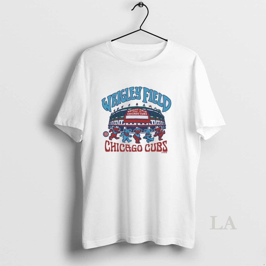 Original Chicago Cubs X Grateful Dead Wrigley Field - Adult & Kids T-Shirts, Sweatshirts & Hoodies apparel design preview 1
