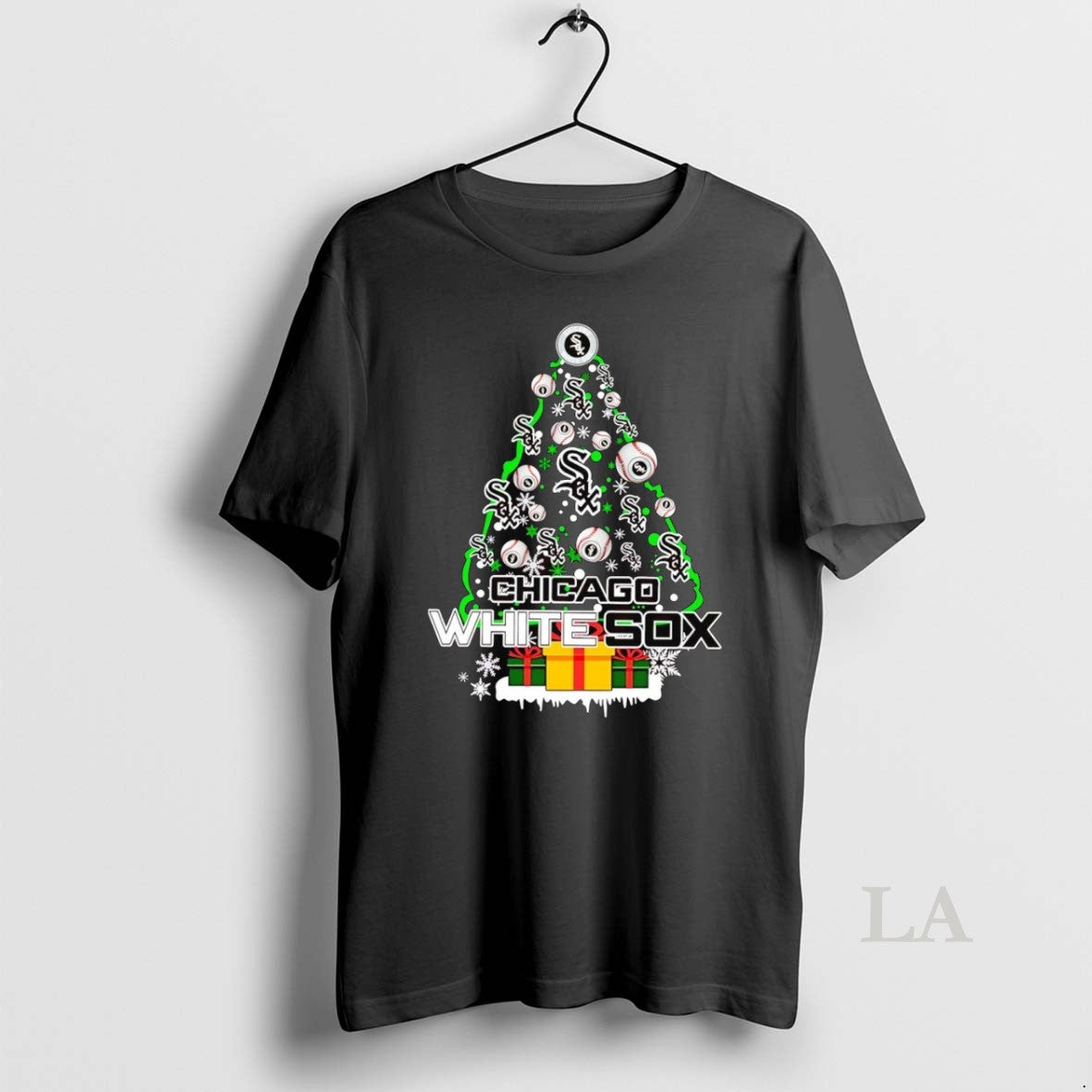 Original Chicago White Sox Christmas Tree - Adult & Kids T-Shirts, Sweatshirts & Hoodies apparel design preview 1