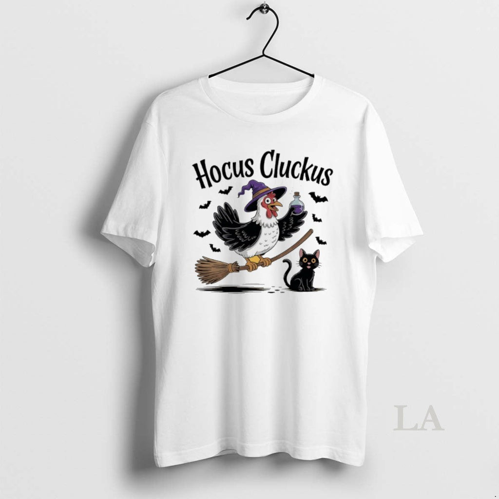 Original Chicken Hocus Cluckus Cat Halloween - Adult & Kids T-Shirts, Sweatshirts & Hoodies apparel design preview 1