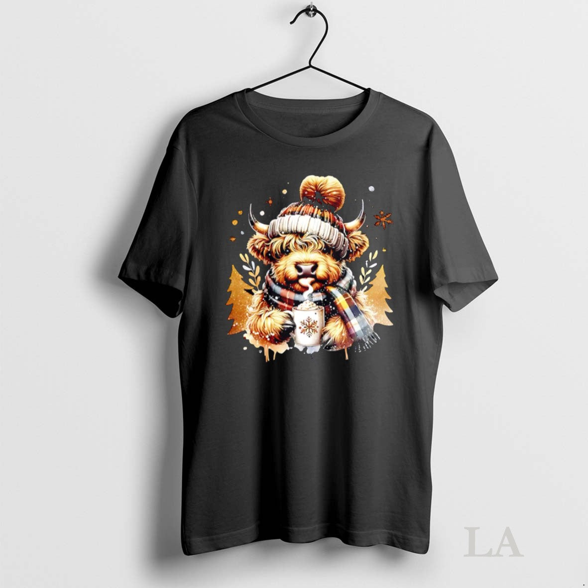 Original Christmas Cocoa Cow Cute Holiday - Adult & Kids T-Shirts, Sweatshirts & Hoodies apparel design preview 1