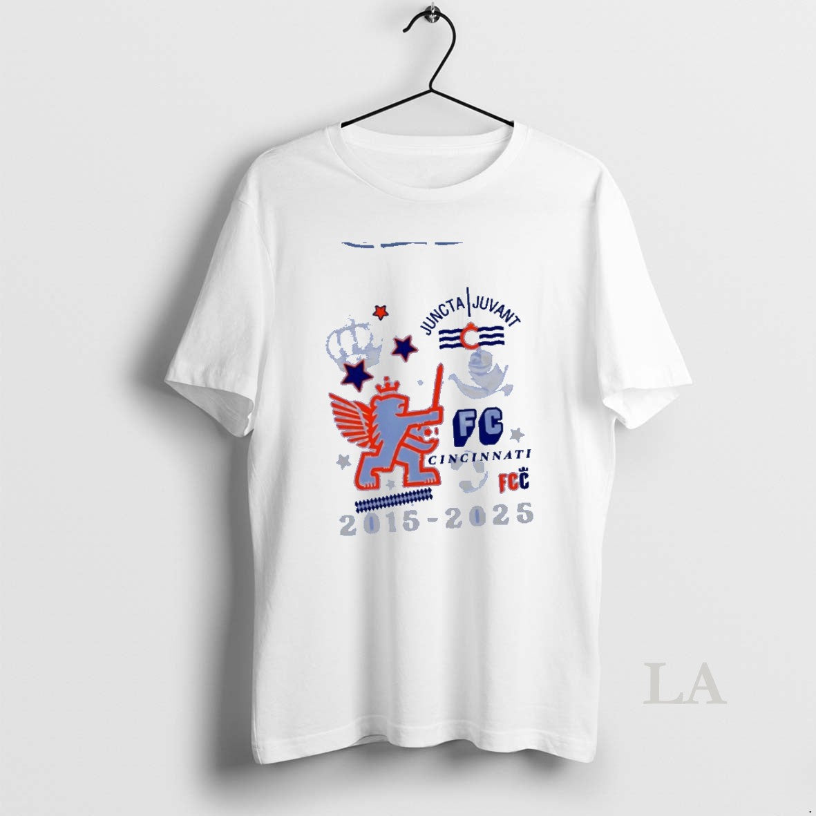 Original Cincinnati Fc Knifey Lion Juncta Juvant 2015 - Adult & Kids T-Shirts, Sweatshirts & Hoodies apparel design preview 1