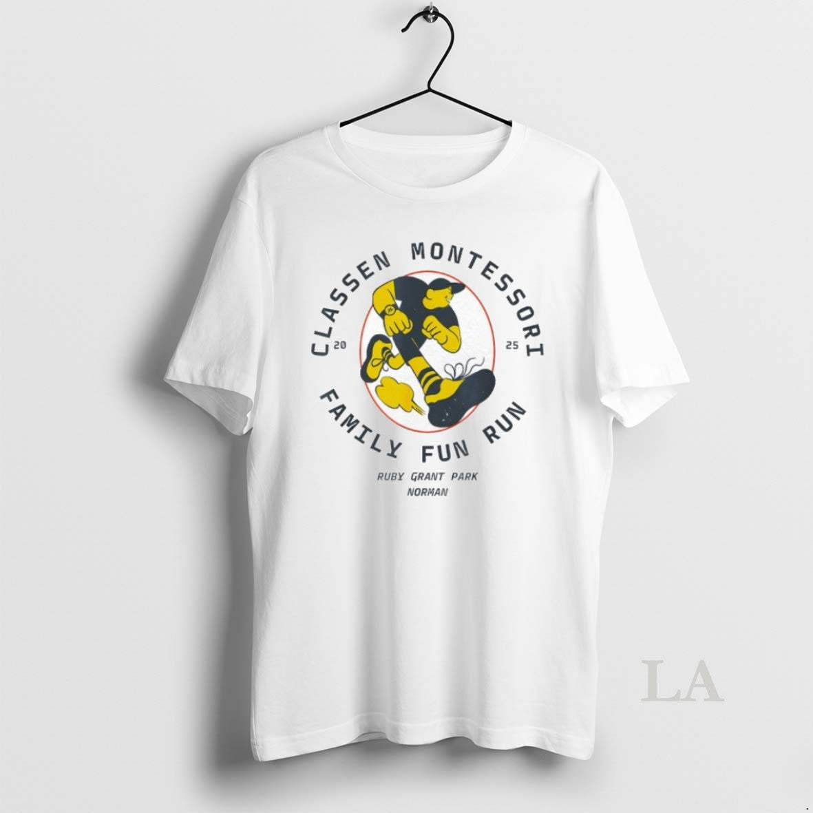 Original Classen Montessori School Family Fun Run - Adult & Kids T-Shirts, Sweatshirts & Hoodies apparel design preview 1
