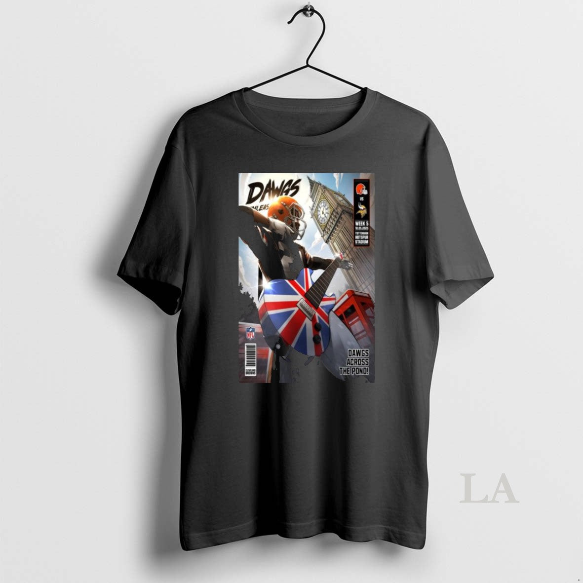 Original Cleveland Browns Vs Minnesota Vikings Dawgs - Adult & Kids T-Shirts, Sweatshirts & Hoodies apparel design preview 1