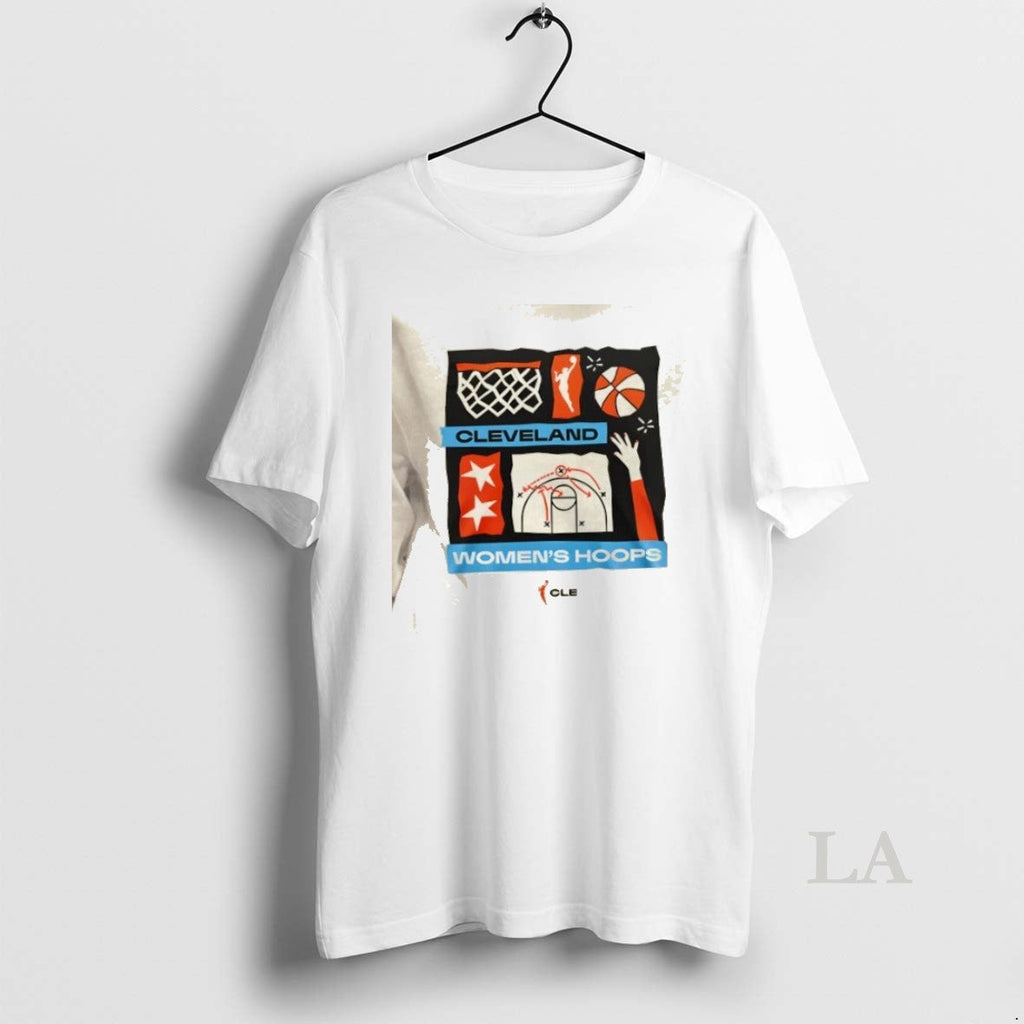 Original Cleveland Womens Hoops 2 Sided - Adult & Kids T-Shirts, Sweatshirts & Hoodies apparel design preview 1