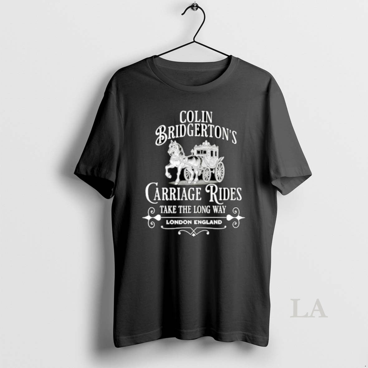 Original Colin Bridgerton Carriage Rides London - Adult & Kids T-Shirts, Sweatshirts & Hoodies apparel design preview 1