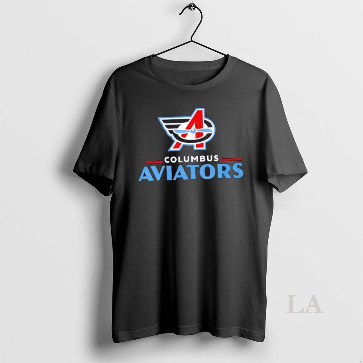 Original Columbus Aviators Lockup Logo - Adult & Kids T-Shirts, Sweatshirts & Hoodies apparel design preview 1