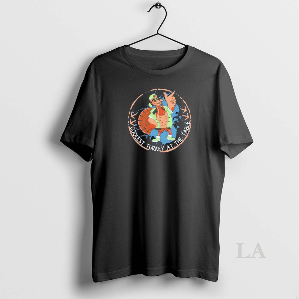 Original Coolest Turkey At The Table Thanksgiving - Adult & Kids T-Shirts, Sweatshirts & Hoodies apparel design preview 1