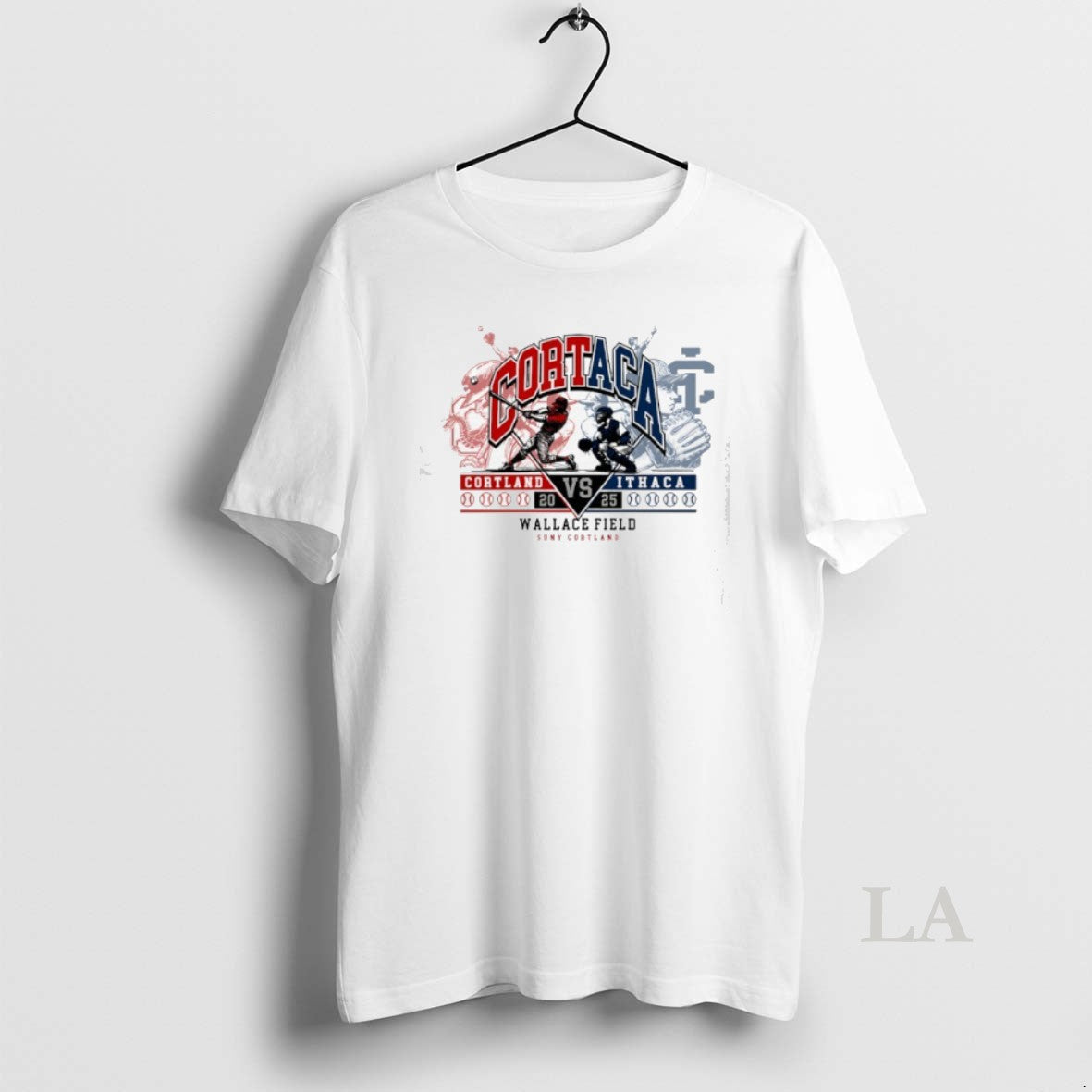 Original Cortaca Cortland Red Dragons Vs Ithaca - Adult & Kids T-Shirts, Sweatshirts & Hoodies apparel design preview 1