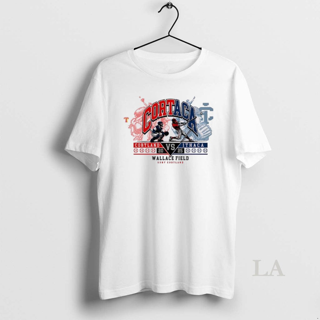 Original Cortland Vs Ithaca 2025 Wallace Field - Adult & Kids T-Shirts, Sweatshirts & Hoodies apparel design preview 1