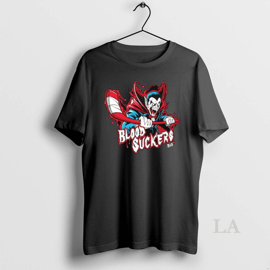 Original Count Dracula Hockey Blood Suckers - Adult & Kids T-Shirts, Sweatshirts & Hoodies apparel design preview 1