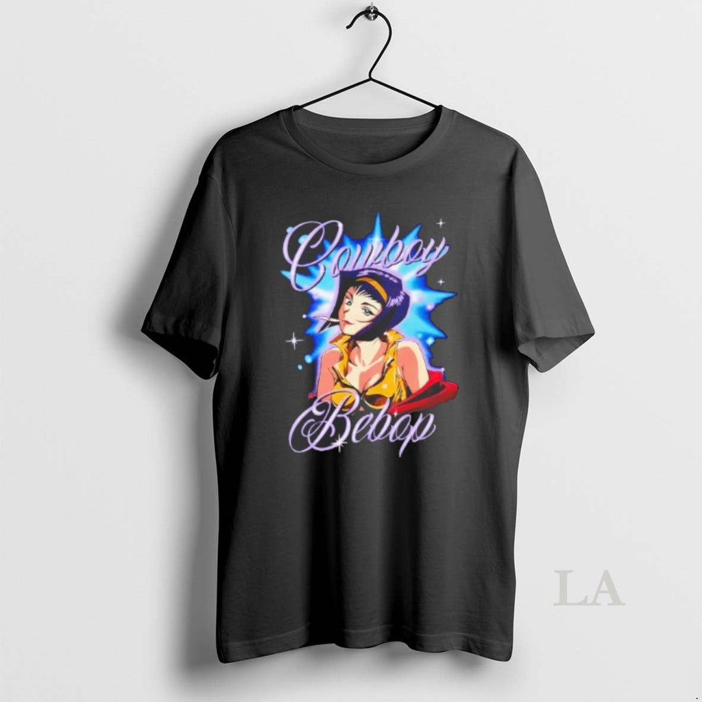 Original Cowboy Bebop Faye Airbrush Portrait - Adult & Kids T-Shirts, Sweatshirts & Hoodies apparel design preview 1