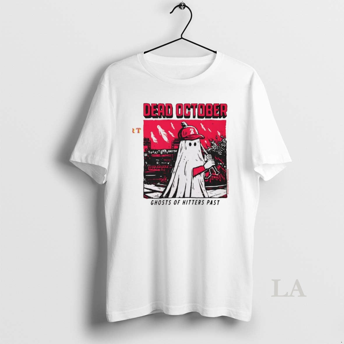 Original Cracked Bell Dead October Ghosts Of Hitters - Adult & Kids T-Shirts, Sweatshirts & Hoodies apparel design preview 1