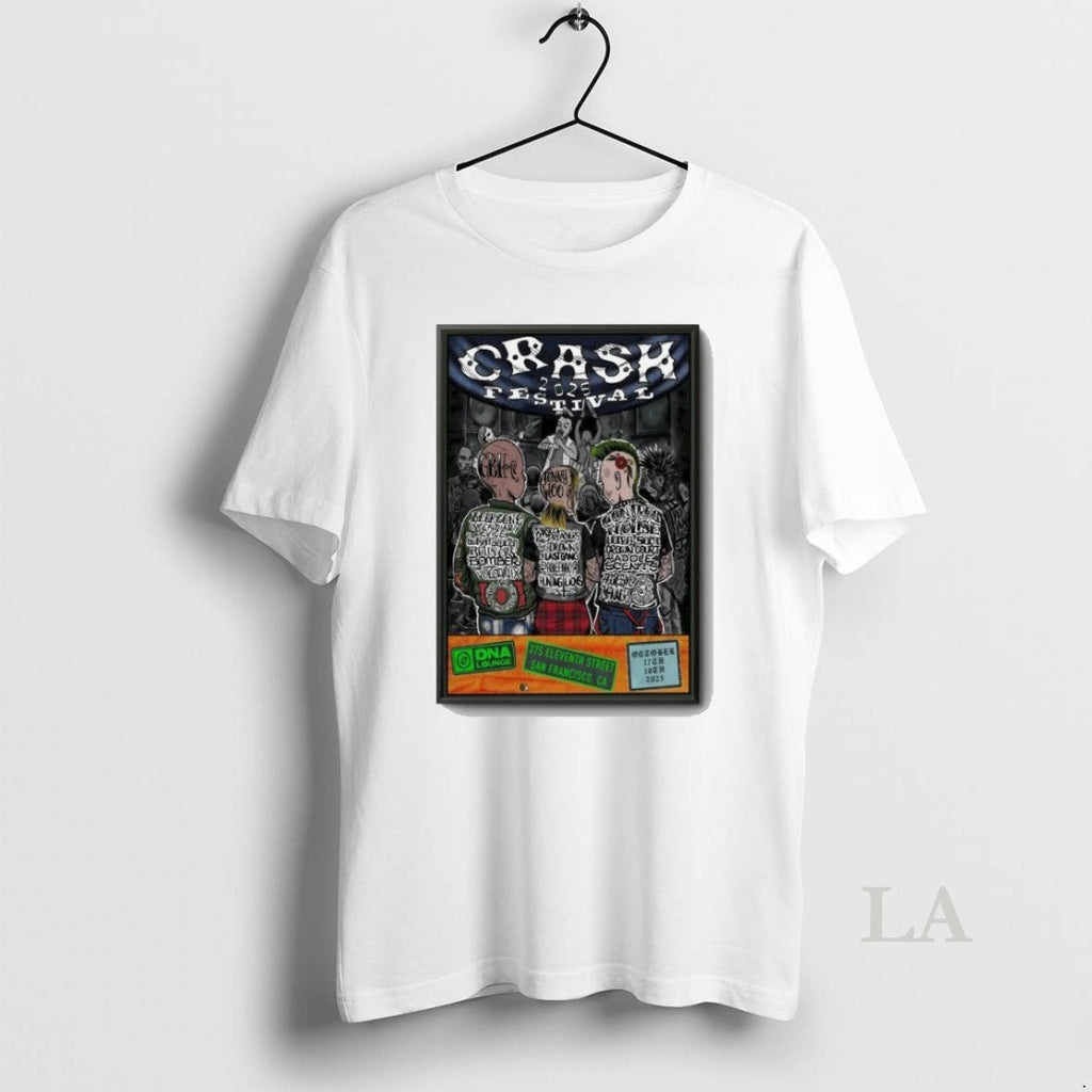 Original Crash Festival San Francisco Shows 10 17 18 - Adult & Kids T-Shirts, Sweatshirts & Hoodies apparel design preview 1