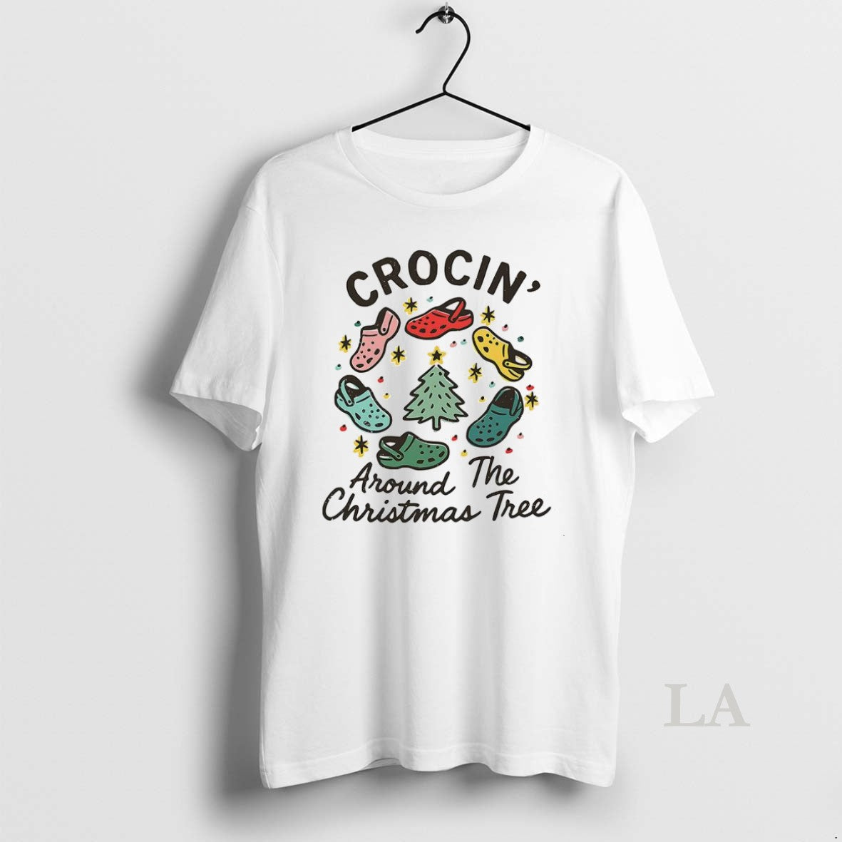 Original Crocs Crocin Around The Christmas Tree Funny - Adult & Kids T-Shirts, Sweatshirts & Hoodies apparel design preview 1