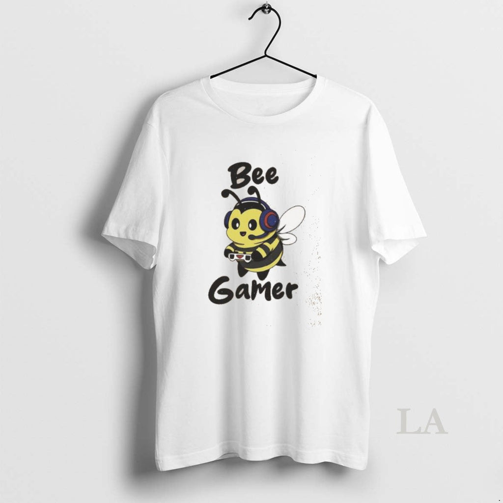 Original Cute Bee Gamer Washed - Adult & Kids T-Shirts, Sweatshirts & Hoodies apparel design preview 1