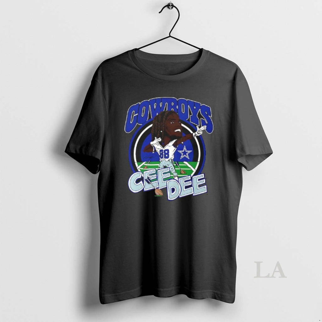 Original Dallas Cowboys Ceedee Lamb Caricature Player - Adult & Kids T-Shirts, Sweatshirts & Hoodies apparel design preview 1
