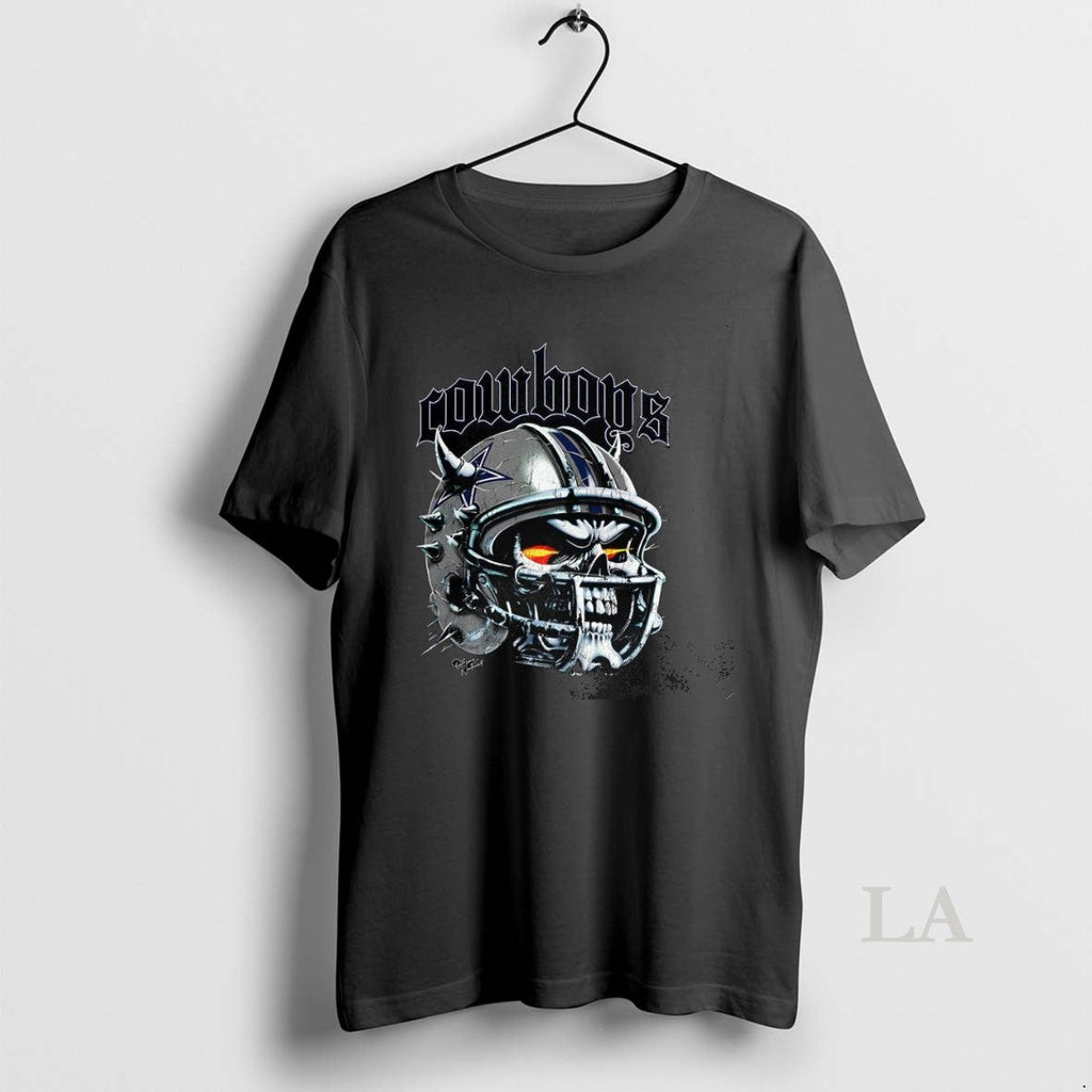 Original Dallas Cowboys Football Skull Helmet - Adult & Kids T-Shirts, Sweatshirts & Hoodies apparel design preview 1