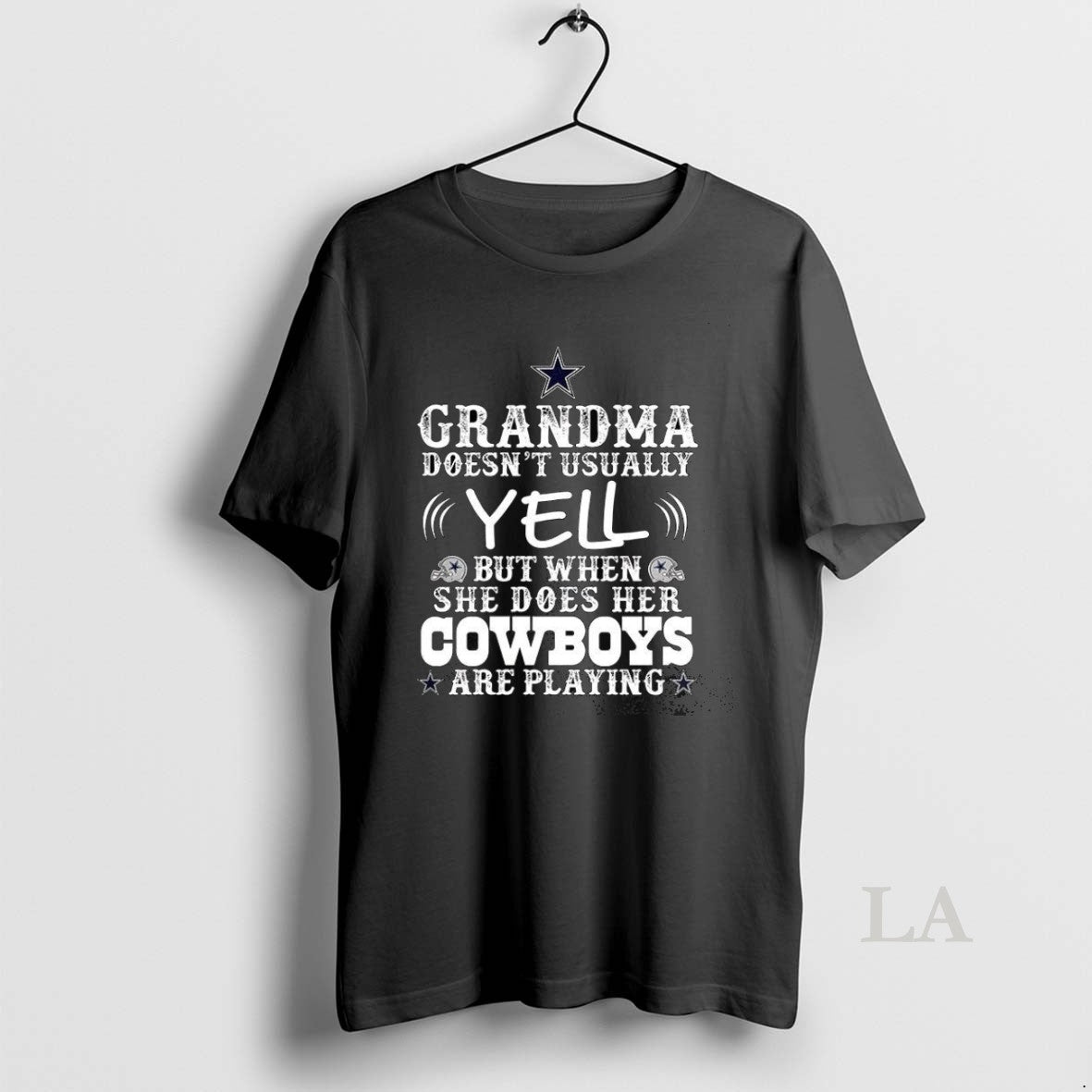 Original Dallas Cowboys Grandma Doesnt Usaually Yell - Adult & Kids T-Shirts, Sweatshirts & Hoodies apparel design preview 1