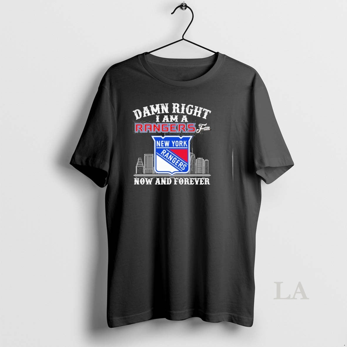 Original Damn Right I Am A New York Rangers Fan Now - Adult & Kids T-Shirts, Sweatshirts & Hoodies apparel design preview 1