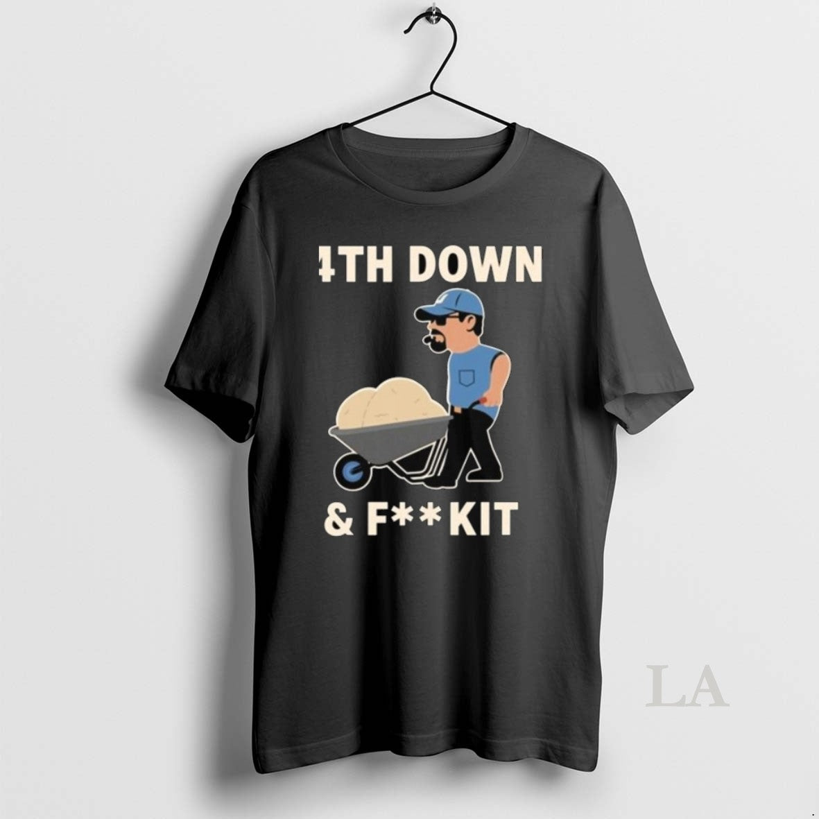Original Dan Campbell 4th Down And Fk It Long Sleve - Adult & Kids T-Shirts, Sweatshirts & Hoodies apparel design preview 1