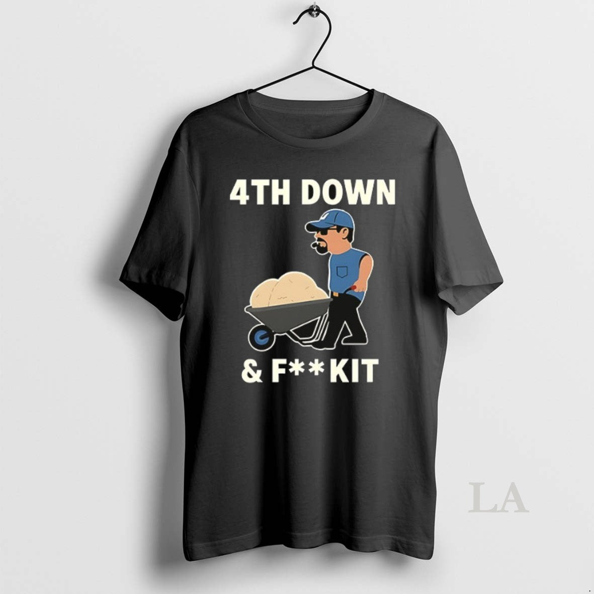 Original Dan Campbell 4th Down And Fk It Ceramic - Adult & Kids T-Shirts, Sweatshirts & Hoodies apparel design preview 1