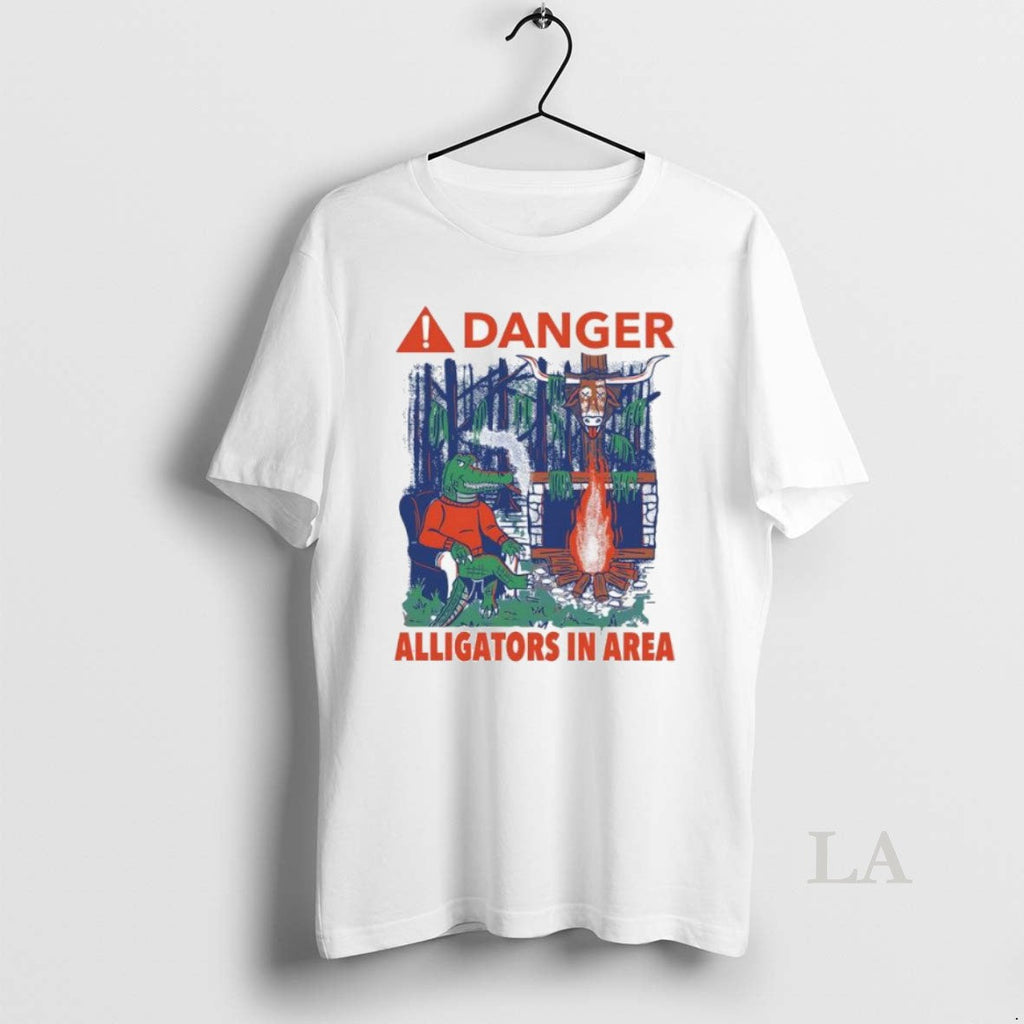 Original Danger Alligators In Area Florida Gators - Adult & Kids T-Shirts, Sweatshirts & Hoodies apparel design preview 1